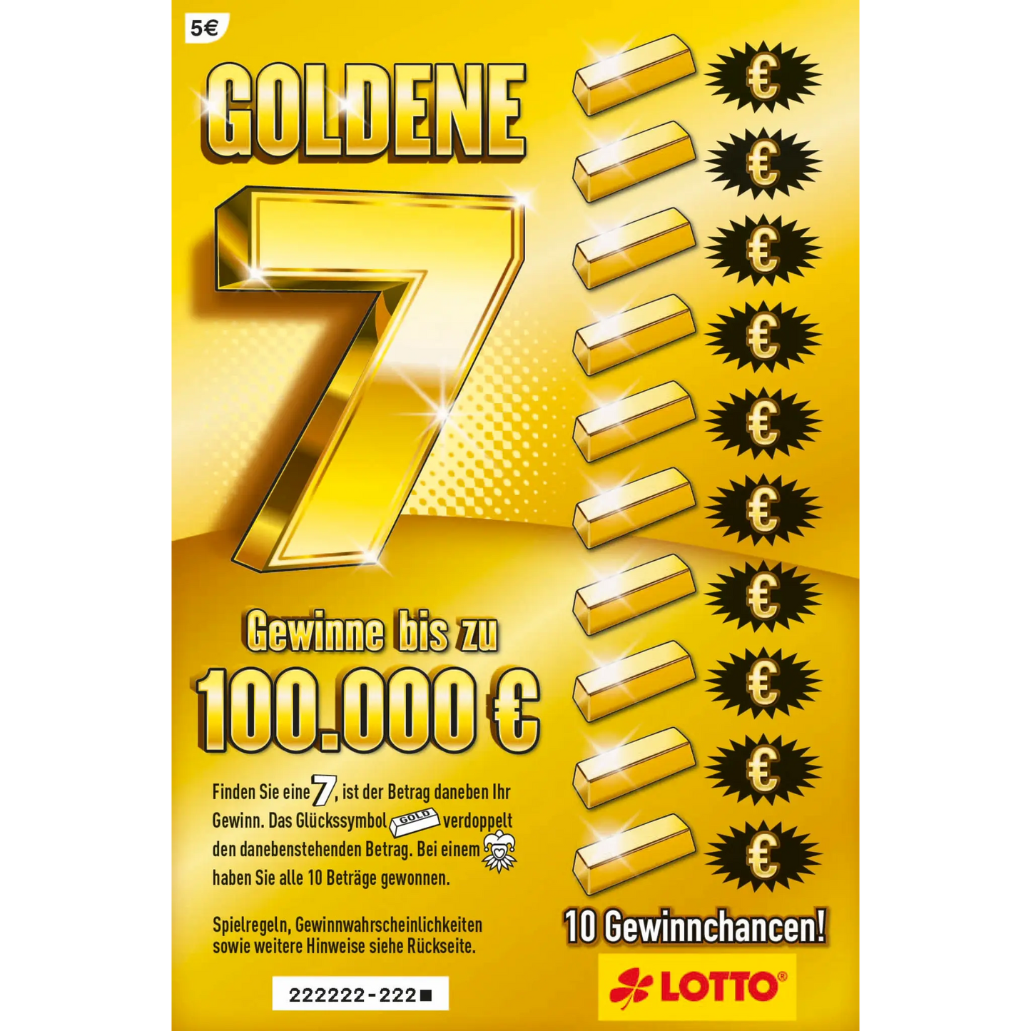 Rubbellos Goldene 7